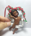 African American Cherub Ornament Set of 5